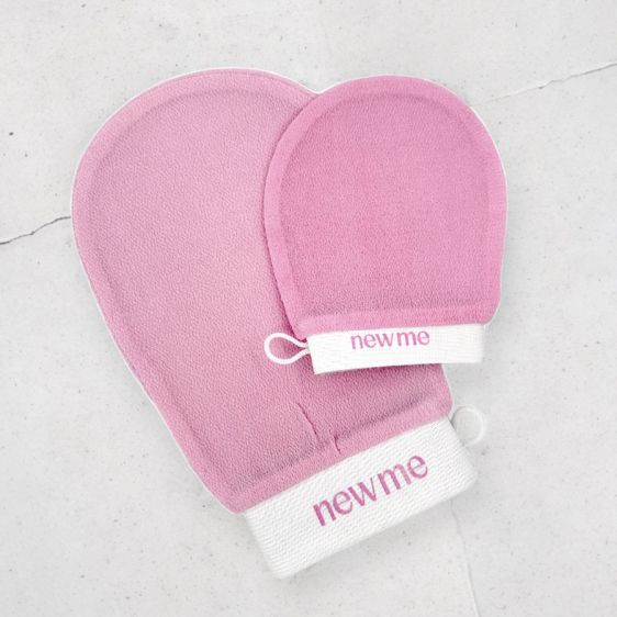 Face and Body Mitt for gentle exfoliation.