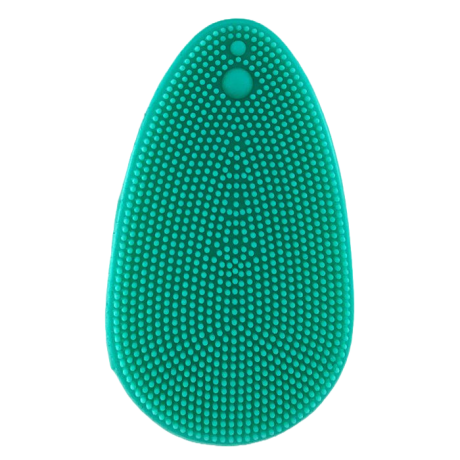 New Me Medium Facial Cleansing Mitt-Aqua-front