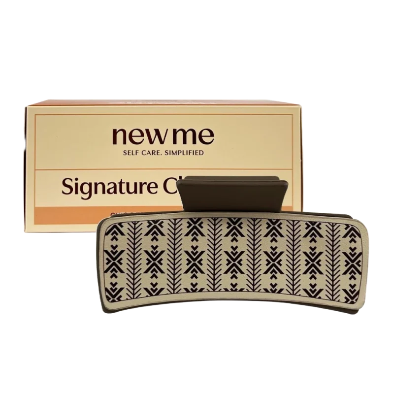 New me signature claw clip pattern