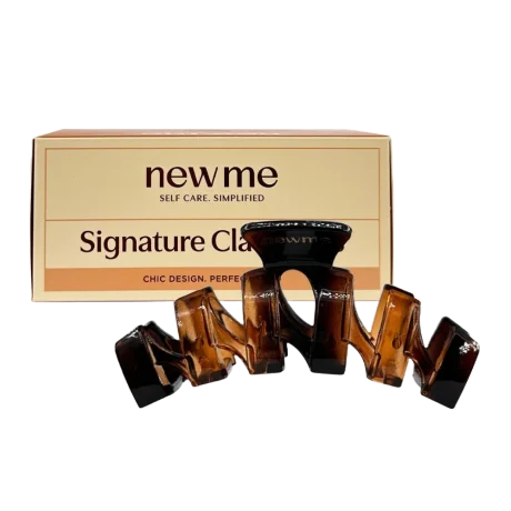 New Me Signature Claw Clip - Tortoise