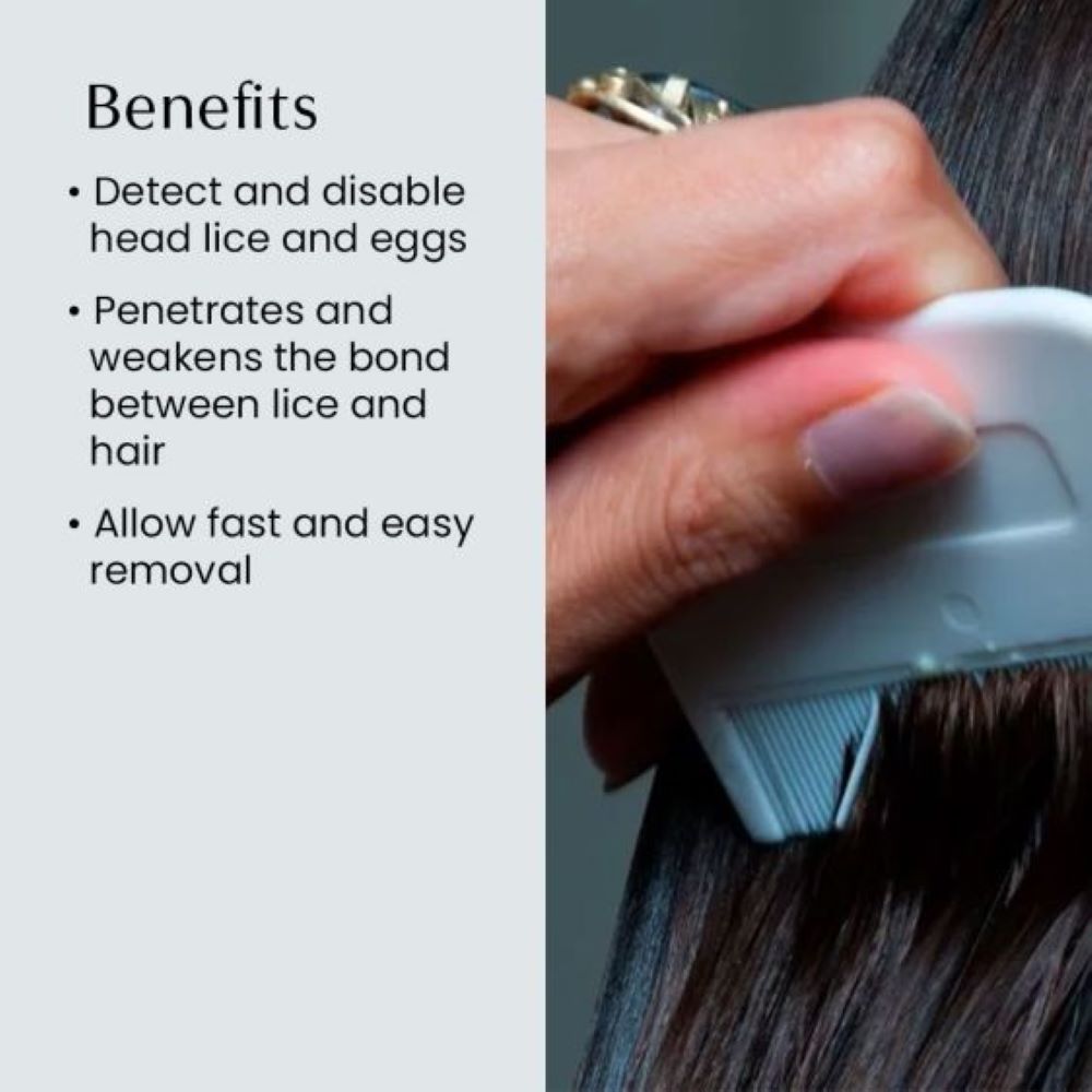 Defending and preventing head lice and eggs.