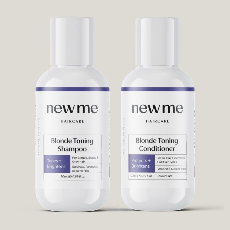 New Me Blond Toning Shampoo and Conditioner Duo 50ml