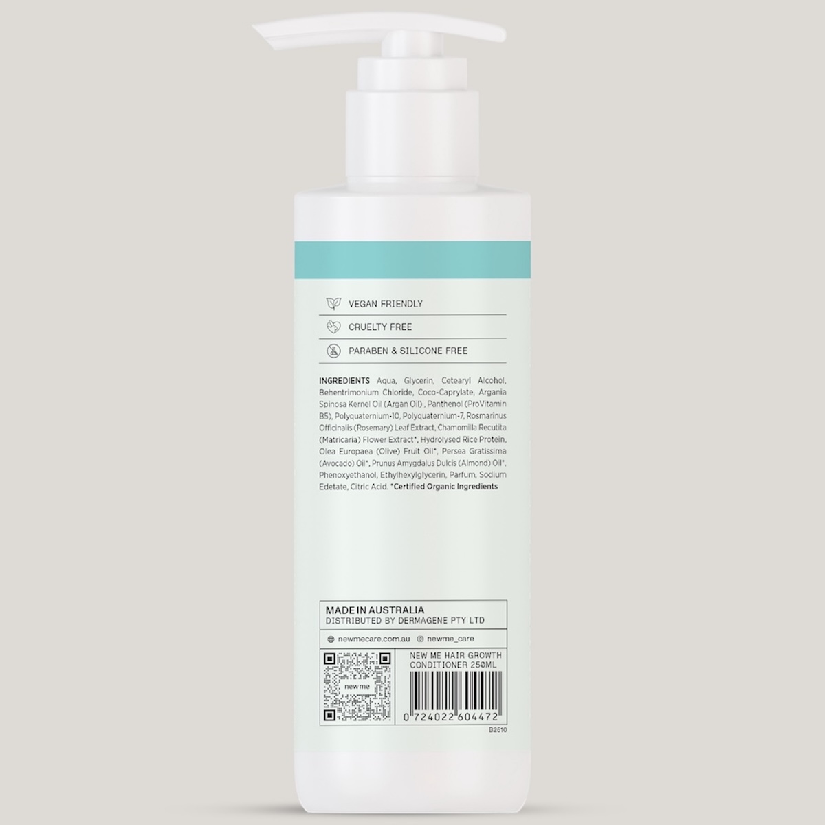 New Me Hair Growth Conditioner 250ml Ingredients