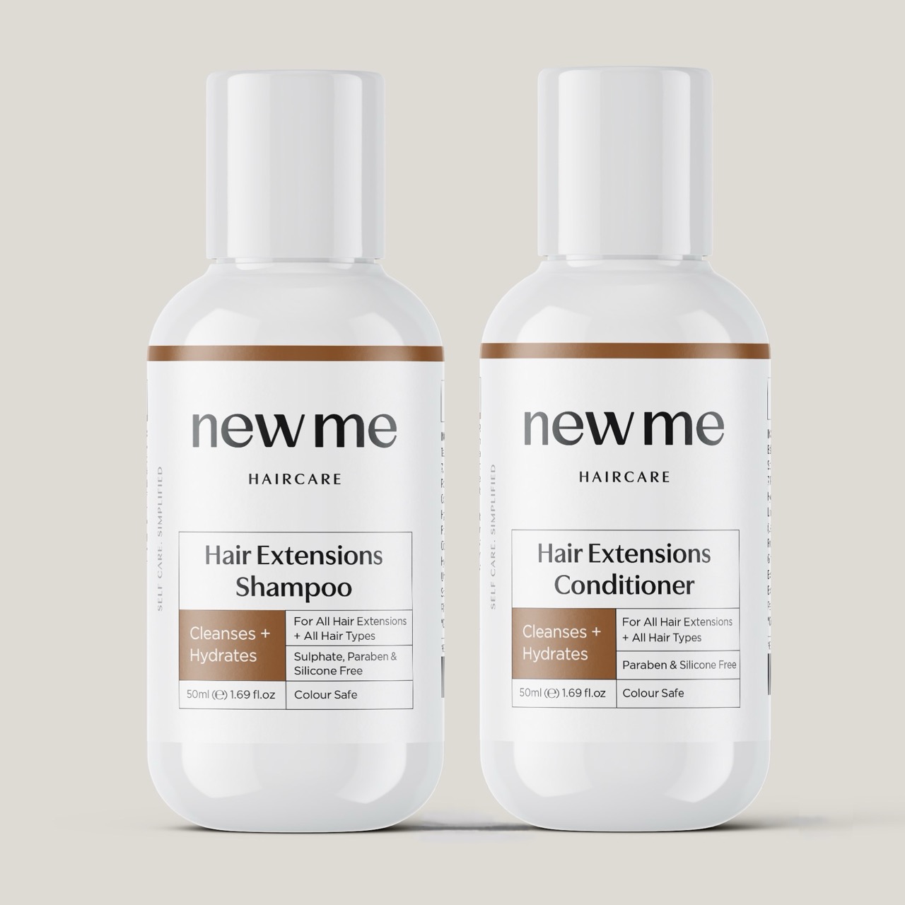 new-me-hairextentions shampoo and conditioner-duo-50ml