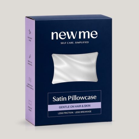 New Me Satin Luxe Pillowcase White pearl