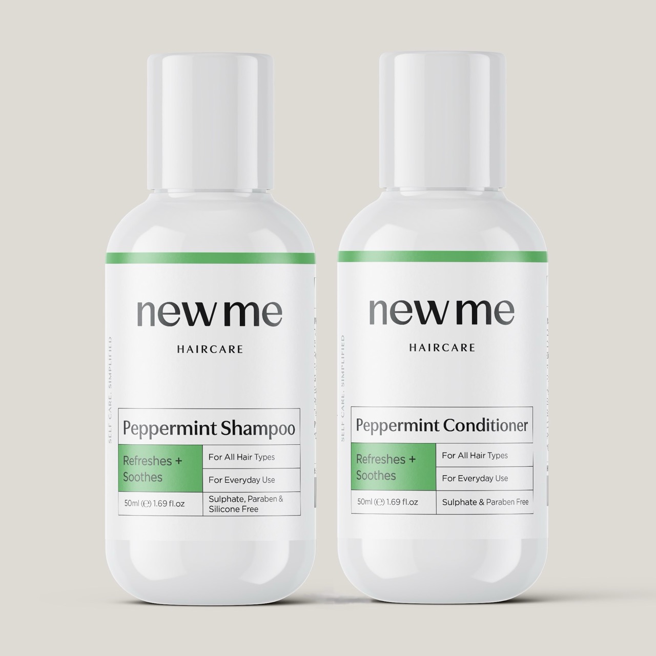 Peppermint Shampoo and Conditioner Duo 50 ml