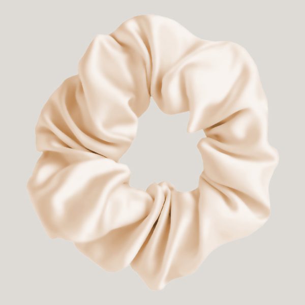 new me satin scrunchie yellow