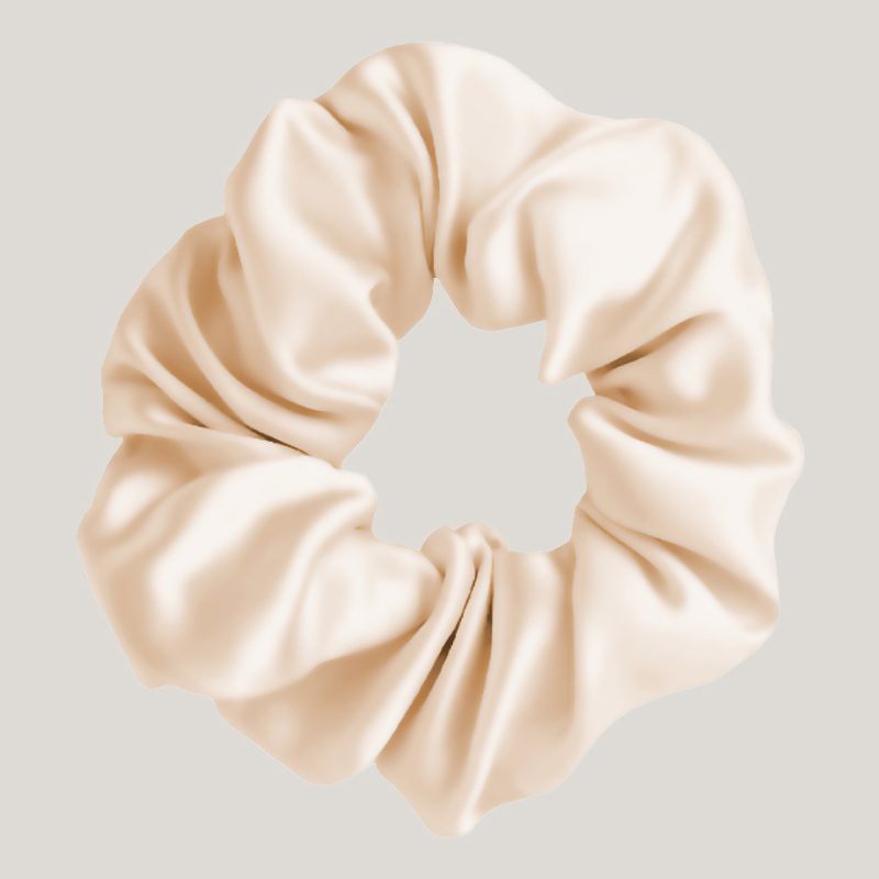 new me satin scrunchie yellow